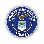 Proud Air Force Family Military  Sticker (Peel N' Stick)